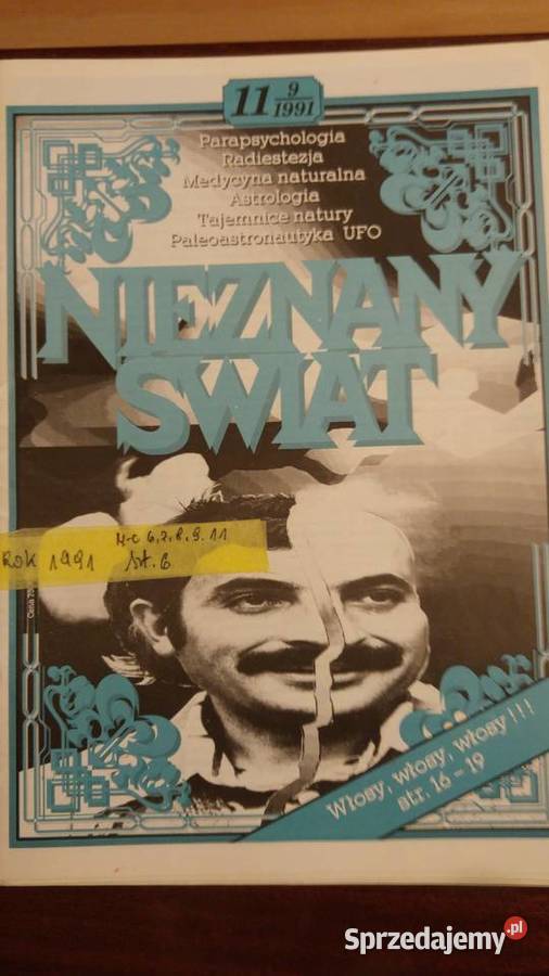 NIEZNANY ŚWIAT czasopismo 1991 roku 37 Szczecin sprzedam