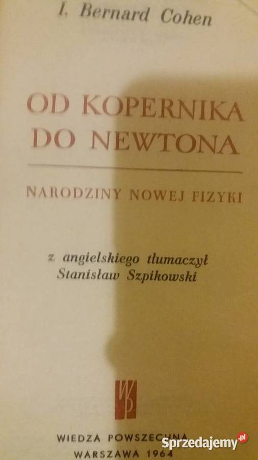 Kopernika do Newtona Cohen książki dziecięce Warszawa sprzedam