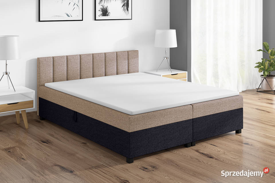 Tapczan dwuosobowy z pojemnikiem Łóżko do sypialni Leo 160x200