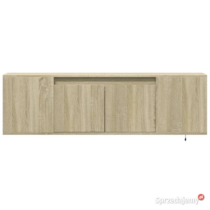 Ścienna szafka TV z LED dąb sonoma 135x31x395 mazowieckie