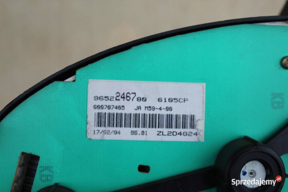 LICZNIK EUROPA PEUGEOT PARTNER I LIFT 9652246780