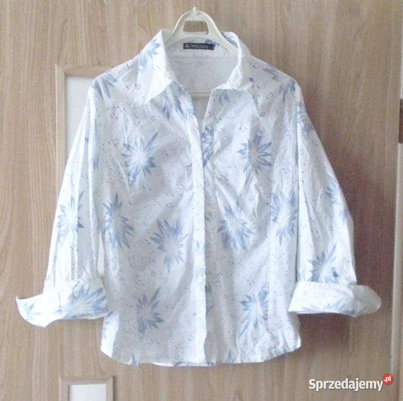 bawełniana bluzka 40 elegancka bluzka rozmiar L niebieski Bydgoszcz