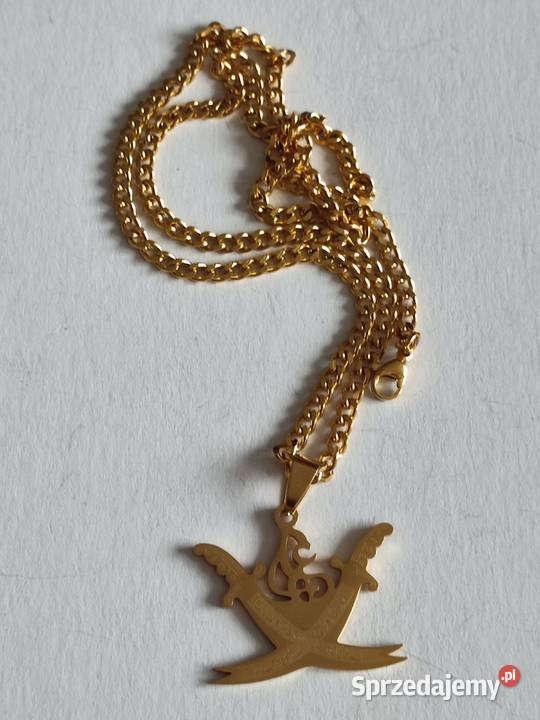 Nowy piękny naszyjnik L pozłacane Kraków sprzedam