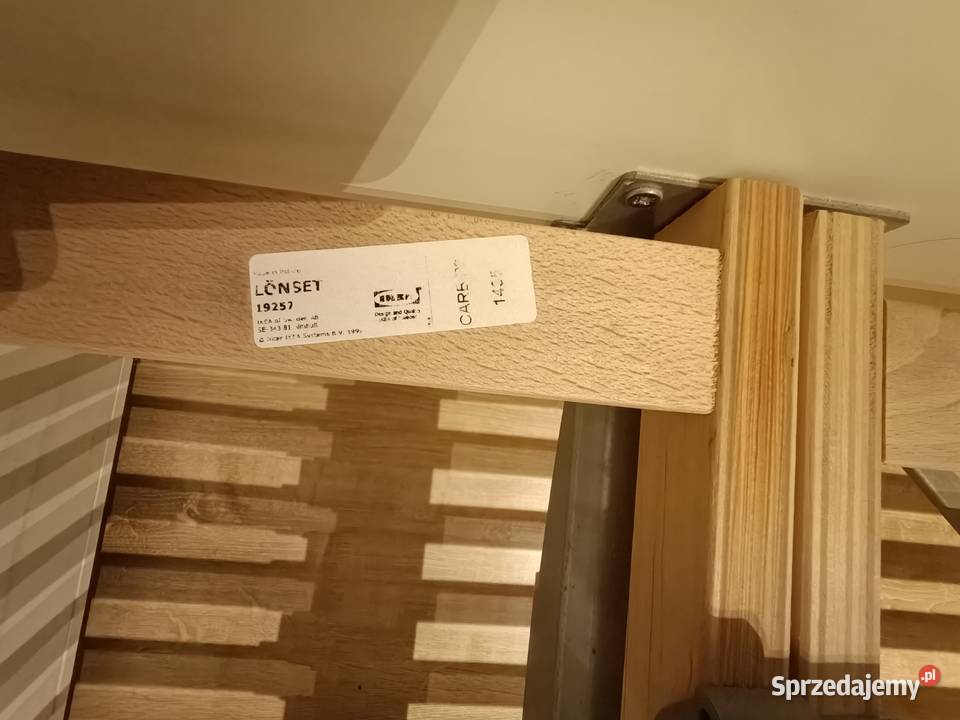 ikea lnset 160x200 łóżko ze stelażem i Łóżka dolnośląskie