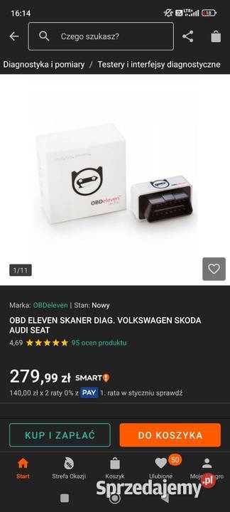 Obdeleven tester diagnostyczny vag audi VW skoda Gosprzydowa