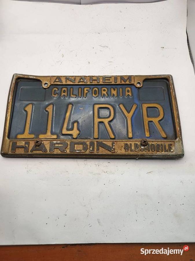 TABLICA REJESTRACYJNA AMERYKAŃSKA CALIFORNIA Rybnik