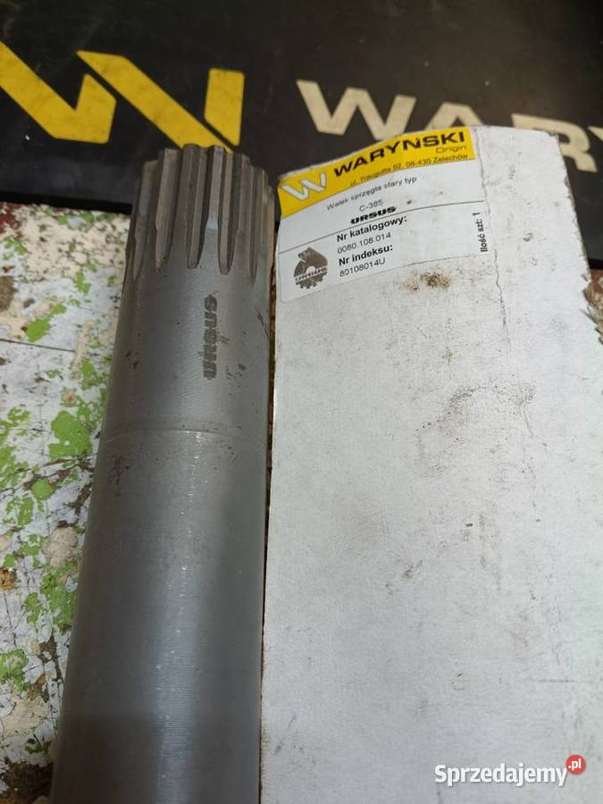 Wałek sprzęgła stary typ C 385 Płock
