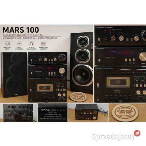 MARS 100 Vintage HiFi Tower Kompletny Zestaw
