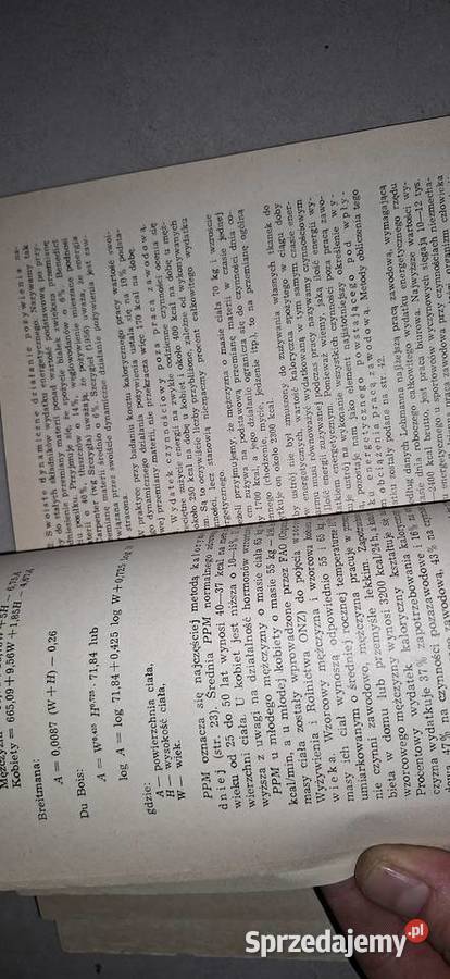 Koszt energetyczny pracy 1977 kultowy podręcznik Łęczyca