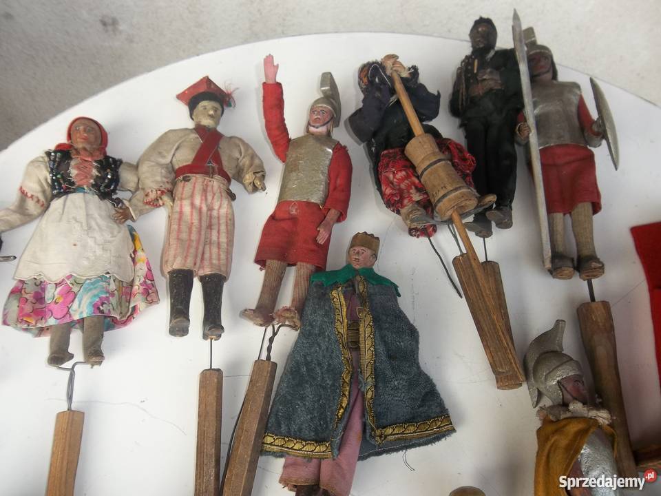 Stare przedwojenne kukiełki do szopki małopolskie