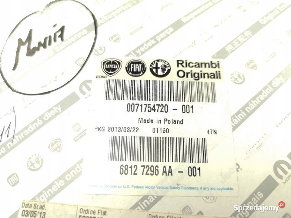 WKŁAD LUSTERKA PRAWY FIAT PANDA 2011obecnie osobowe lubelskie