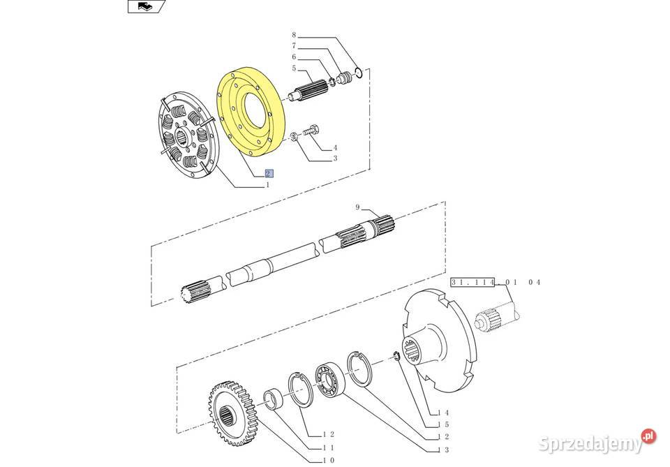 Koło zamachowe Case Holland 47125891 ORYGINAŁ Białystok sprzedam