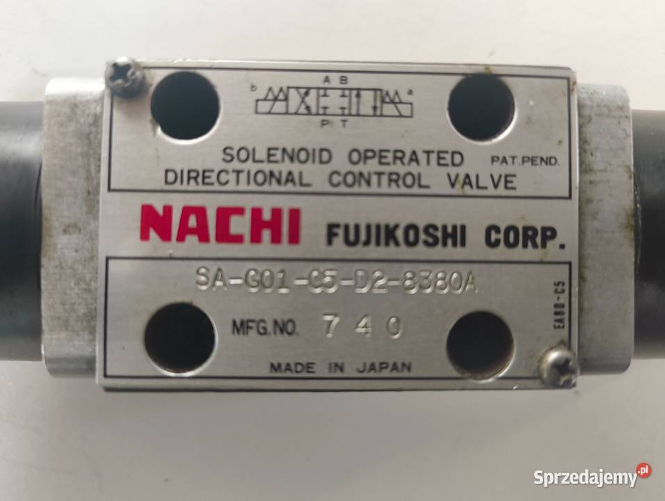 NACHI SAG01C5F28380A Zawór sterujący kierunkowy Wrocław