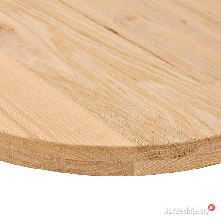 Blat do stołu 80x40x4 lite drewno dębowe owalny mazowieckie