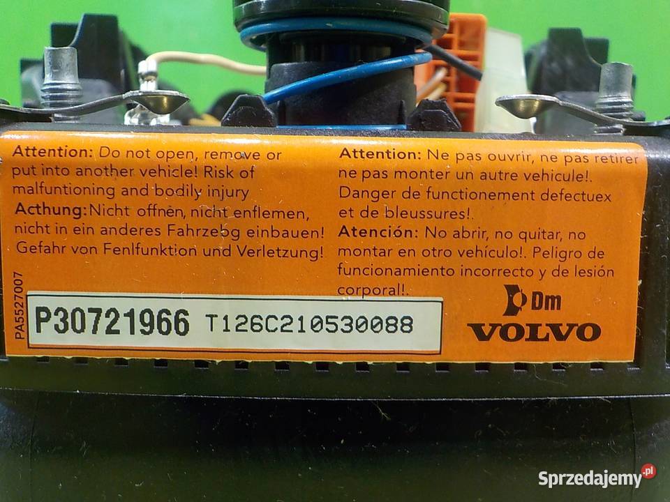 VOLVO S60 II 11r 20 D3 SEDAN AIRBAG poduszka Suków sprzedam