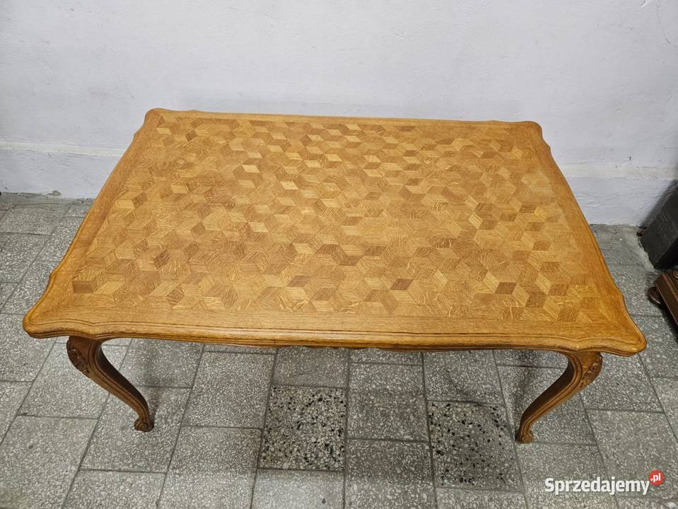 Rozkładany stół ludwikowski 6 krzeseł sprzedam