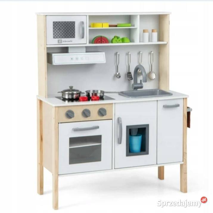 Interaktywna kuchnia drewniana dzieci Brzeziny