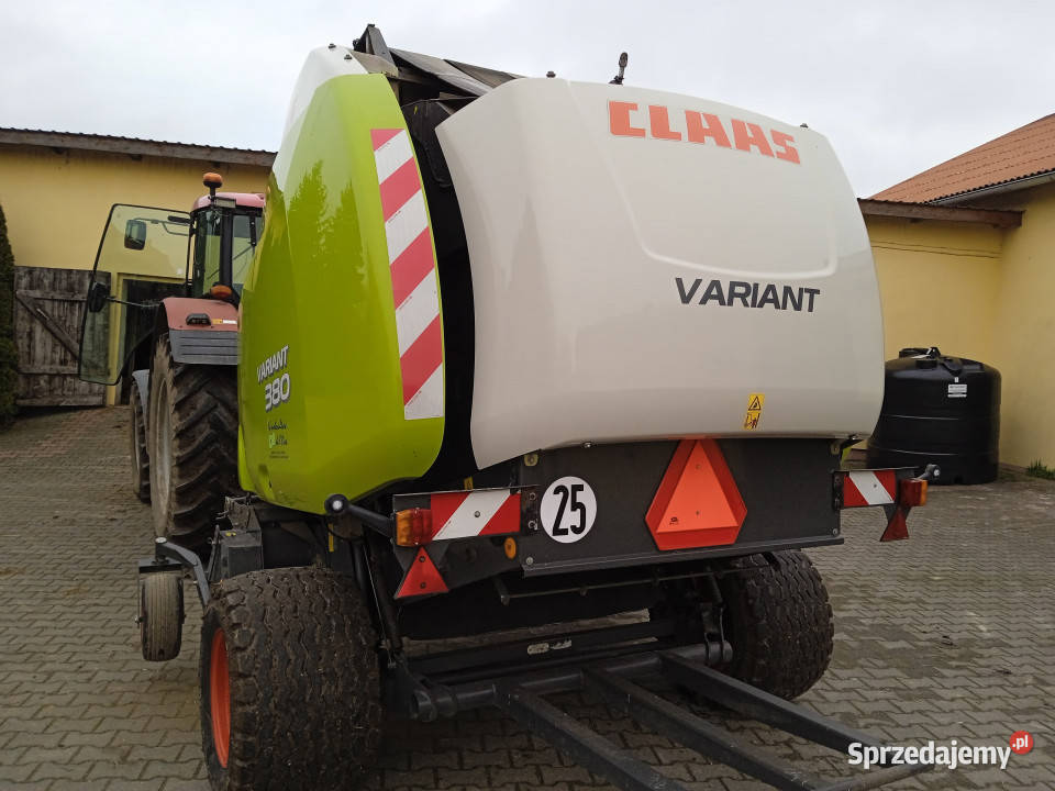 Prasa zwijająca CLAAS Wariant 380 siatka sznurek Claas Piękna Góra