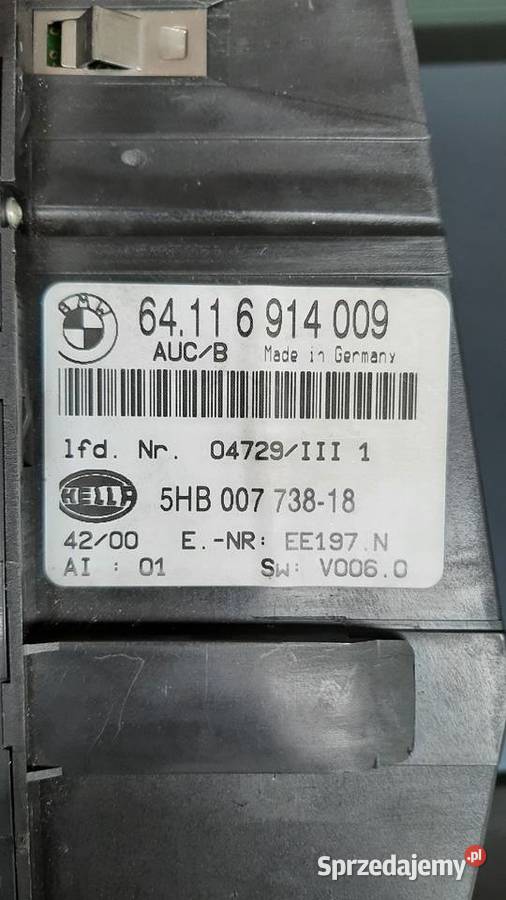 PANEL NAWIEWU KLIMATYZACJI BMW E46 Zielona Góra