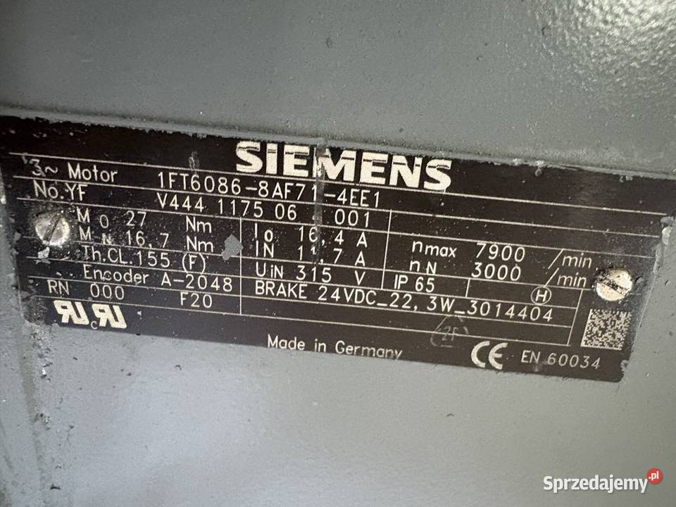 Siemens 1FT60868AF714EE1 Refubrished Warszawa