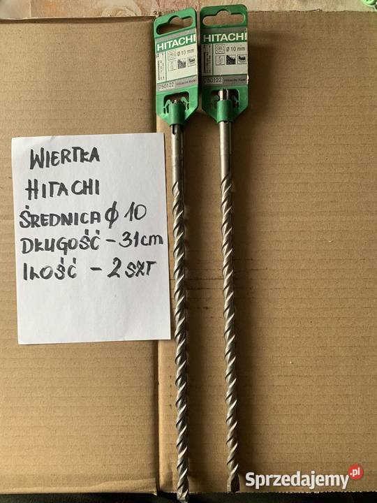 HITACHI Wiertła udarowe SDS dwuostrzowe Fi 10 i Limanowa