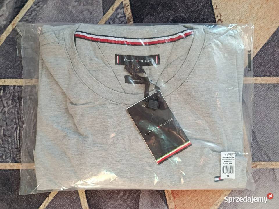 Longsleeve Tommy Hilfiger najwyższa jakość szary Białystok