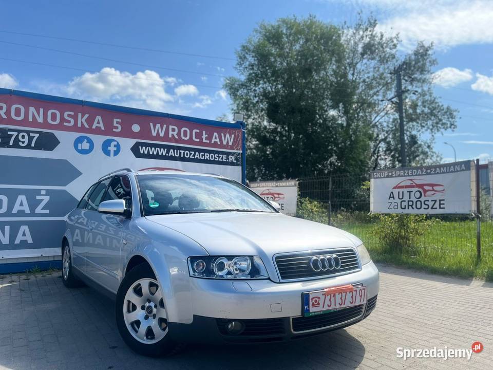 Audi A4B6 20 Benzyna Alufelgi Klima Zadbany VAT marża Wrocław