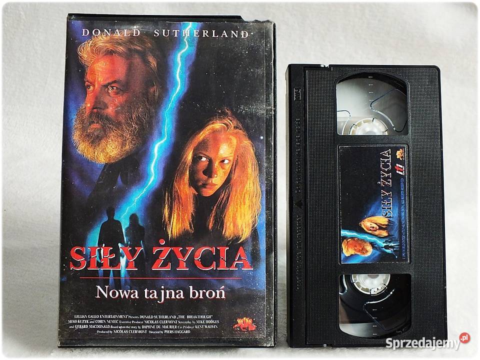 Kaseta VHS Siły Życia Donald Sutherland Film na lektor Kultura i Rozrywka Żary sprzedam