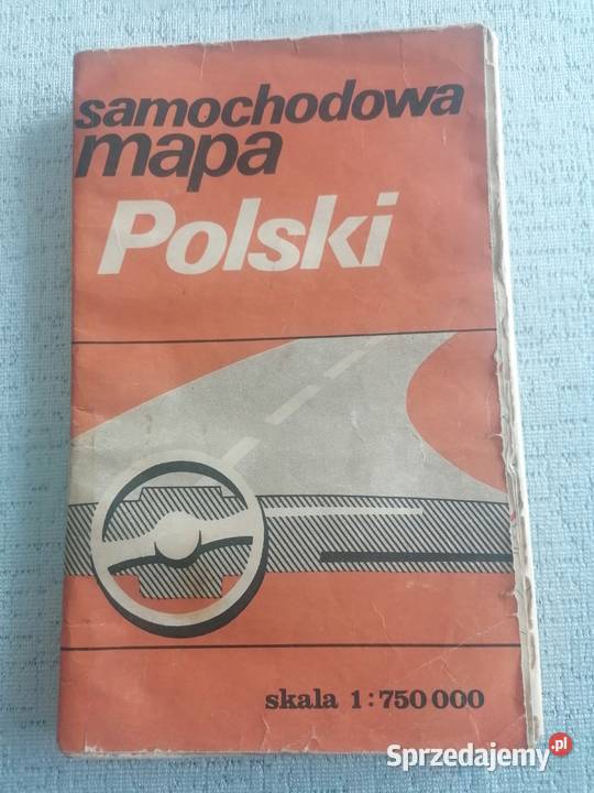 Mapa samochodowa PPWK 1987 r