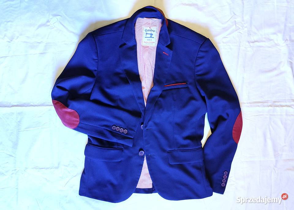 Męska marynarka granatowa Ombre r S Rozmiar S