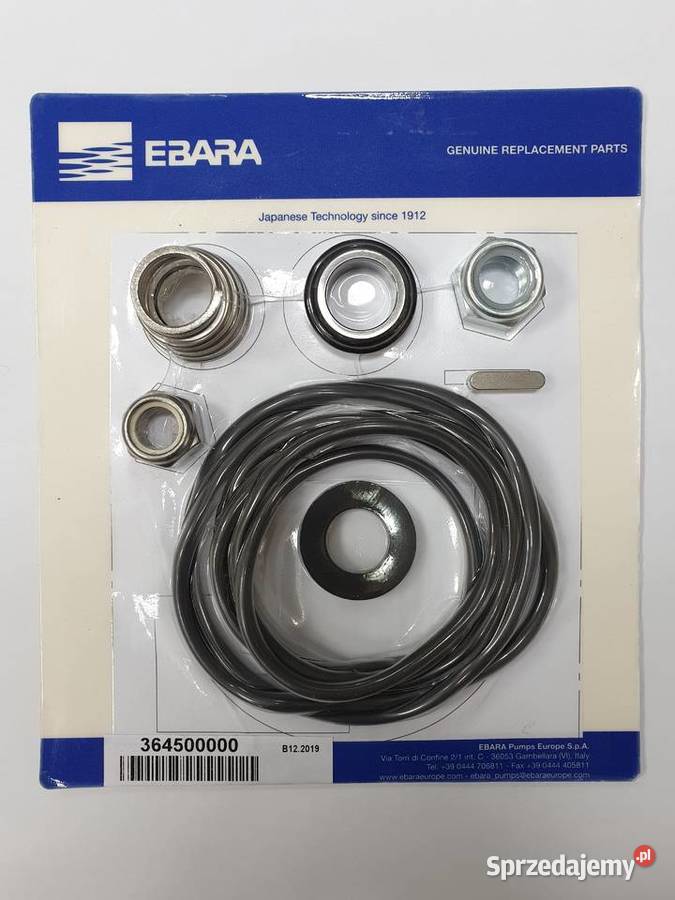 Zestaw naprawczy do pomp Ebara 3M3S3P3D3DS3DP Rok produkcji 2021