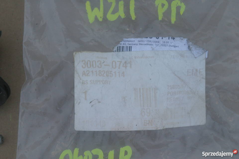 MERCEDES E KLASA W211 UCHWYT MOCOWANIE LAMPY Bieleń sprzedam