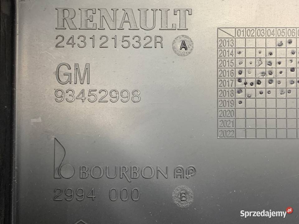 SKRZYNKA BEZPIECZNIKÓW OPEL VIVARO B 93452999 Skrzynki bezpieczników podkarpackie