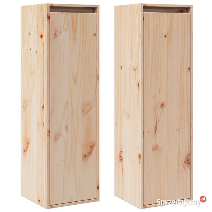 Szafki ścienne 2 30x30x100 lite drewno sosnowe