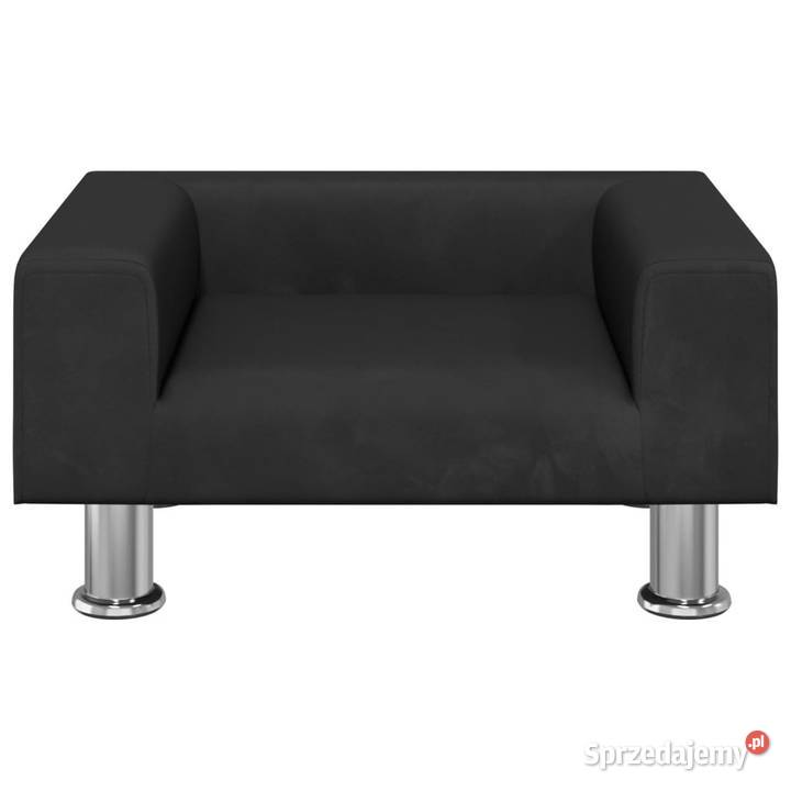 Sofa dzieci czarna 50x40x265 aksamitna WM3196340 mazowieckie Warszawa