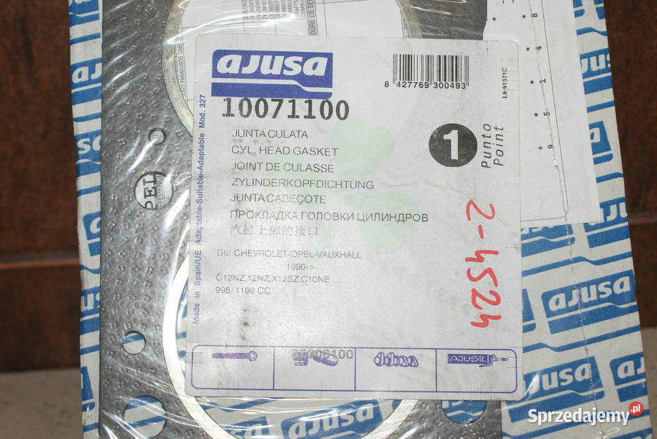 USZCZELKA GŁOWICY OPEL 10071100 CORSA 12L 4CYL mazowieckie Białobrzegi sprzedam