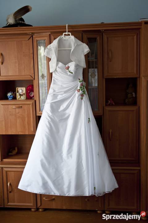 Suknia ślubna wyszywana koralikami Damska Witów sprzedam