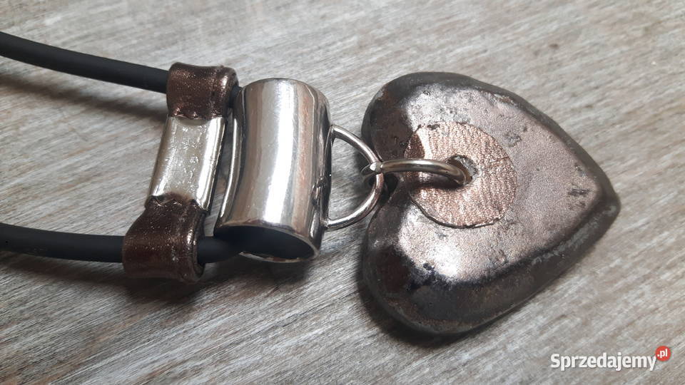 Naszyjnik ceramiczny ręcznie wykonany mazowieckie Otwock