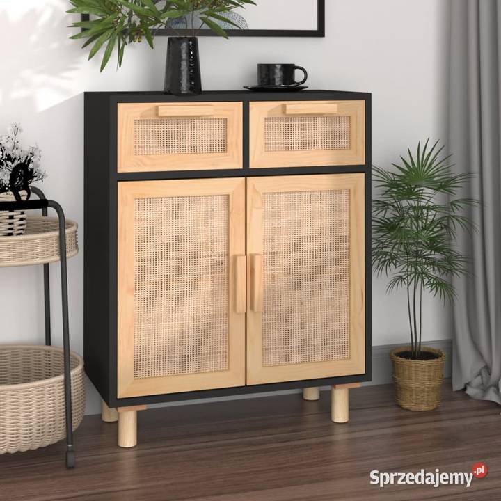 vidaXL Komoda czarna 60x30x75 SKU345637 mazowieckie Warszawa