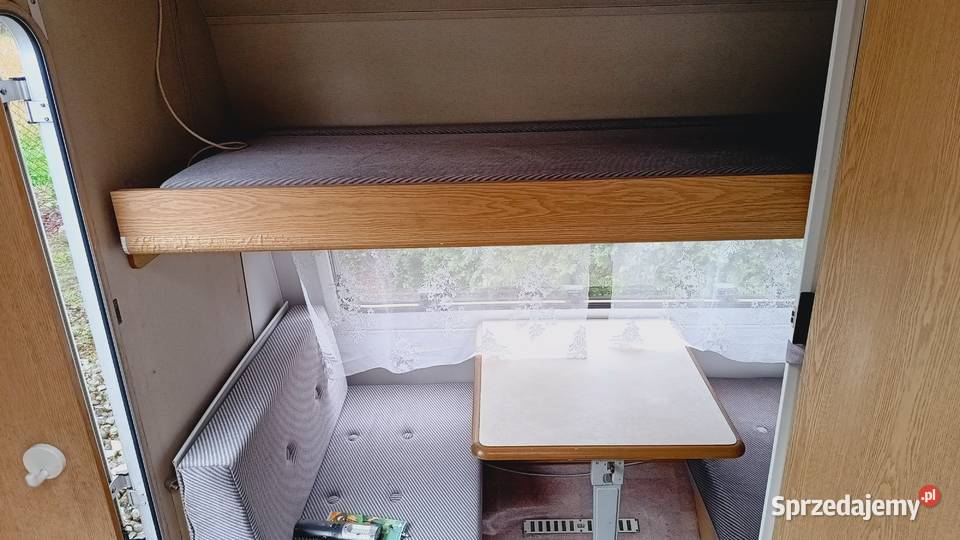 Przyczepa kempingowa łóżka piętrowe campingowa Międzybrodzie Bialskie