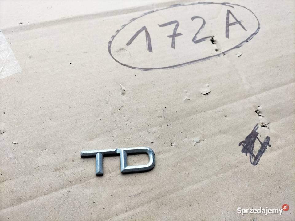 AUDI 80 B3 B4 ZNACZEK EMBLEMAT NAPIS TD Osłony i zaślepki Kamień-Kolonia sprzedam