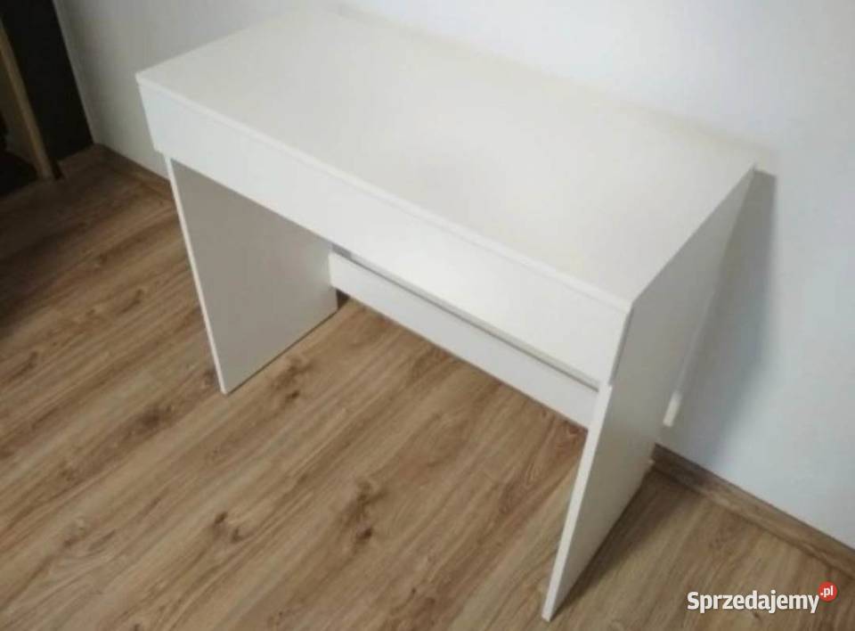 Białe biurko toaletka 90x40 40cm Olszówka