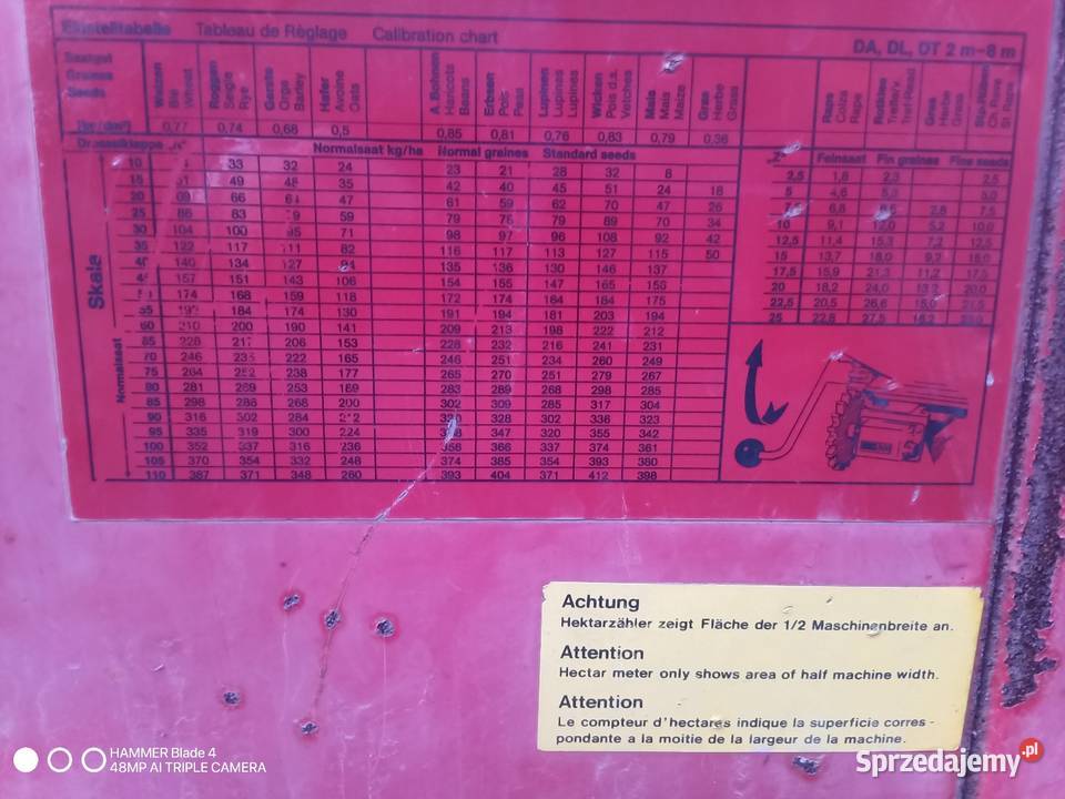 Siewnik kverneland Accord 6m Kverneland Chwalęcin