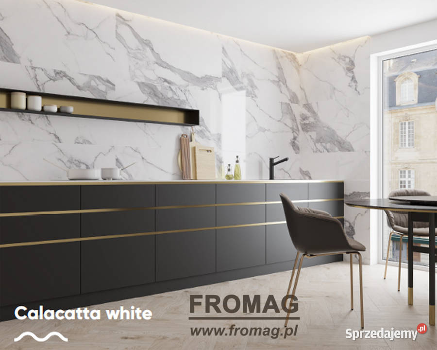 CALACATTA WHITE 120X60 MARMUR POLEROWANY II GAT Oleśnica