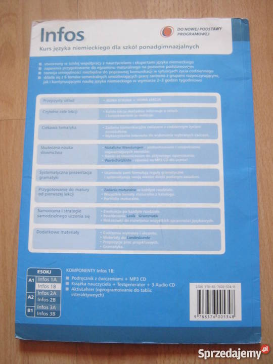 Infos 1B Podręczniki Podręczniki Szczecin