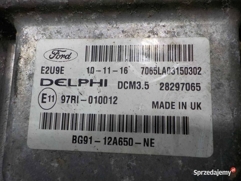 FORD S I LIFT 20 TDCI 10r sterownik komputer Czujniki i sterowniki