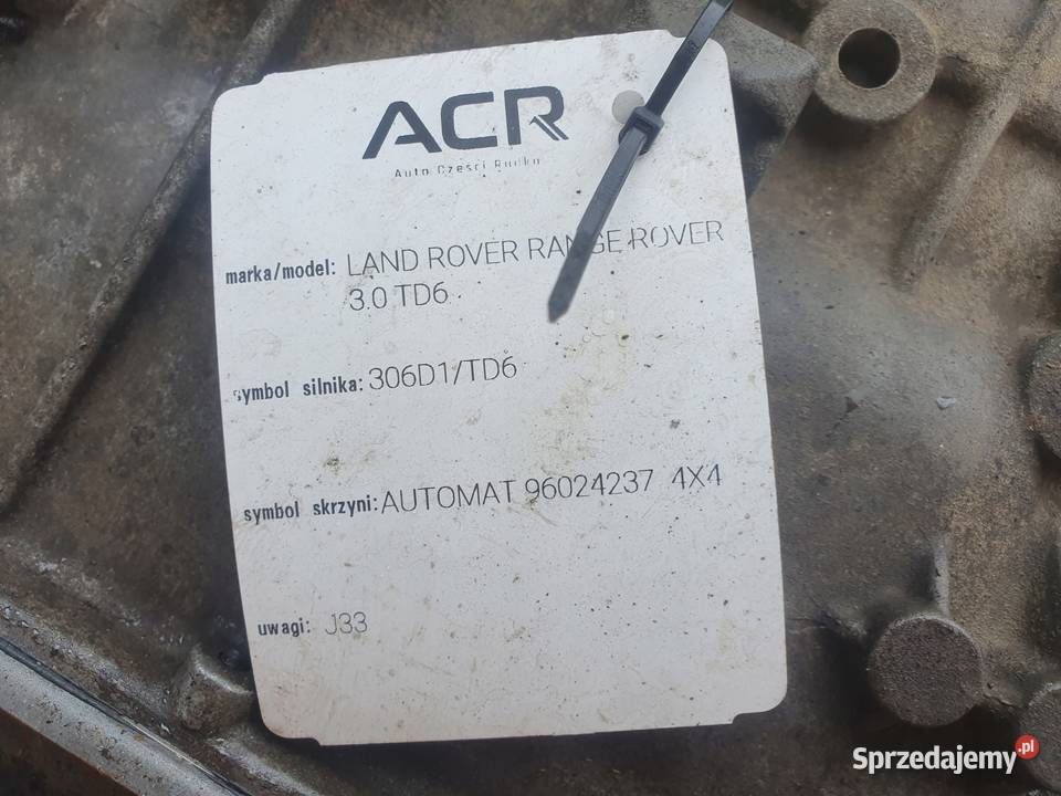 AUTOMATYCZNA SKRZYNIA BIEGÓW Land Rover Range osobowe lubelskie Chełm