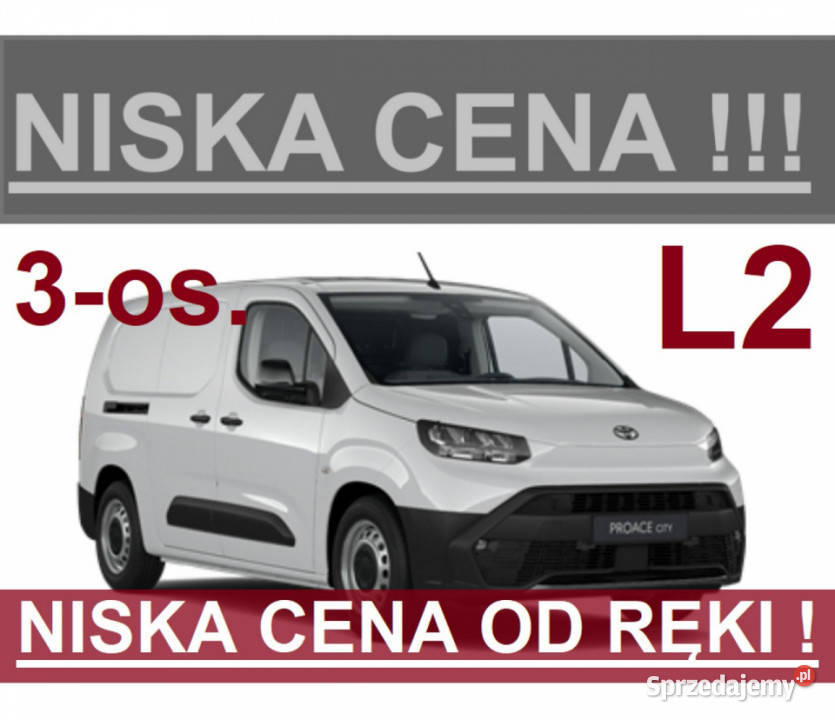 Toyota Proace City Nowy 100 L2 Super Niska zachodniopomorskie Szczecinek
