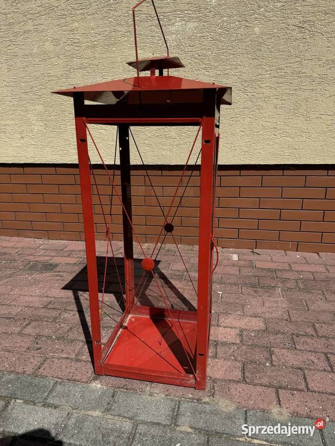 Lampion 120 duży metalowy latarenka lampa balkon mazowieckie Garwolin