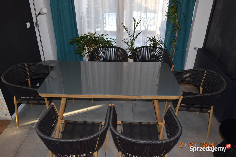 zestaw ogrodowy 61 technoratan obiadowy stół małopolskie Bosutów